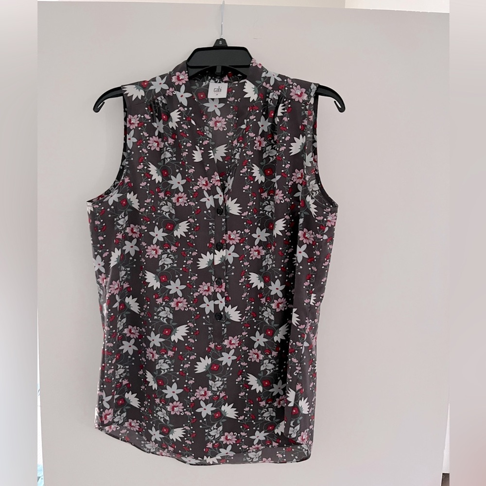 CAbi Plaza Fiesta Floral Top - Style #5210 - Size M
